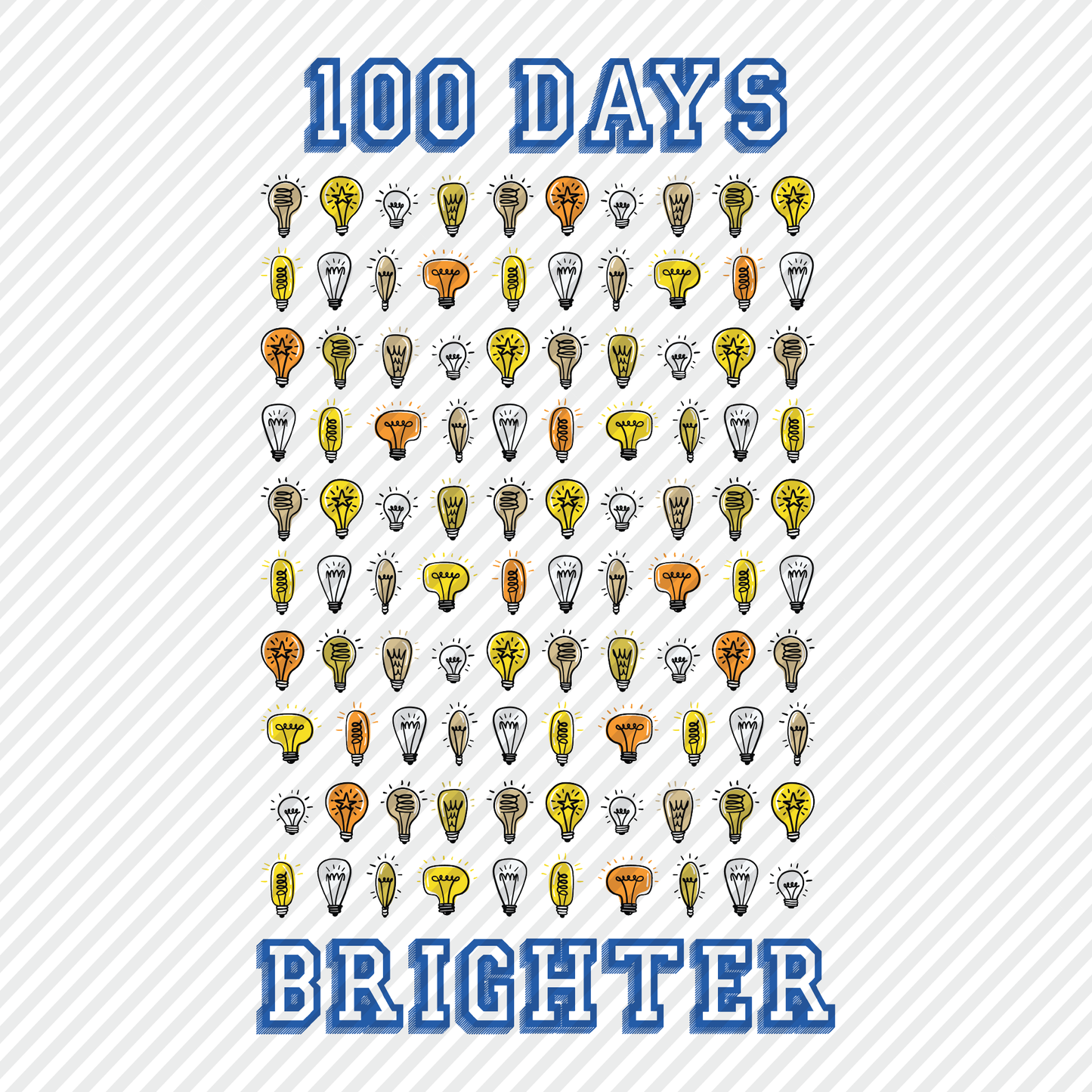 100 Days Brighter graphic