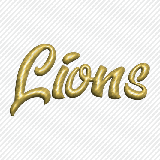3D Lions gold