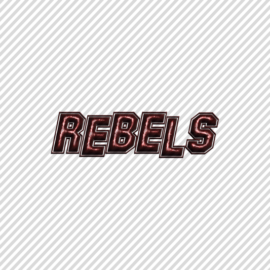 3D Rebels Maroon