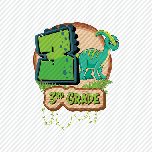 3rd Grade Dino Graphic