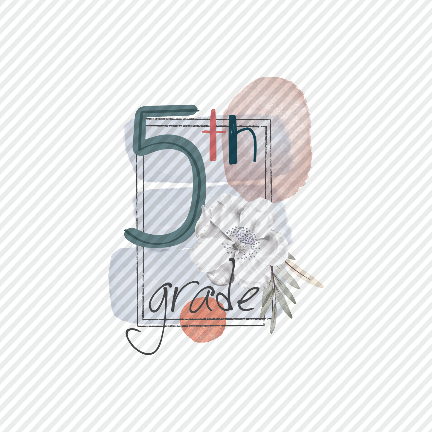 5th Grade Floral Graphic