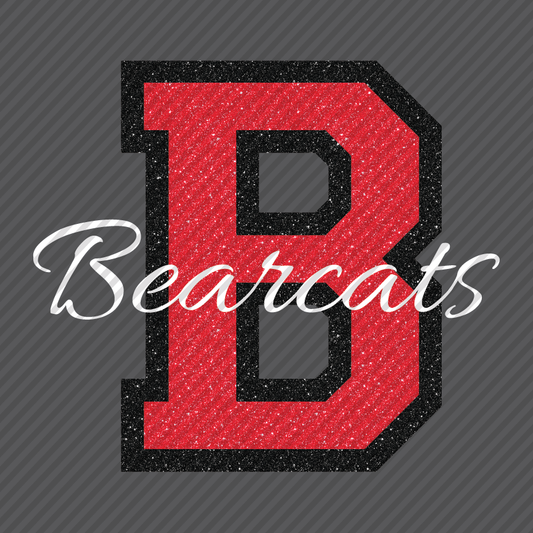B glitter Bearcats