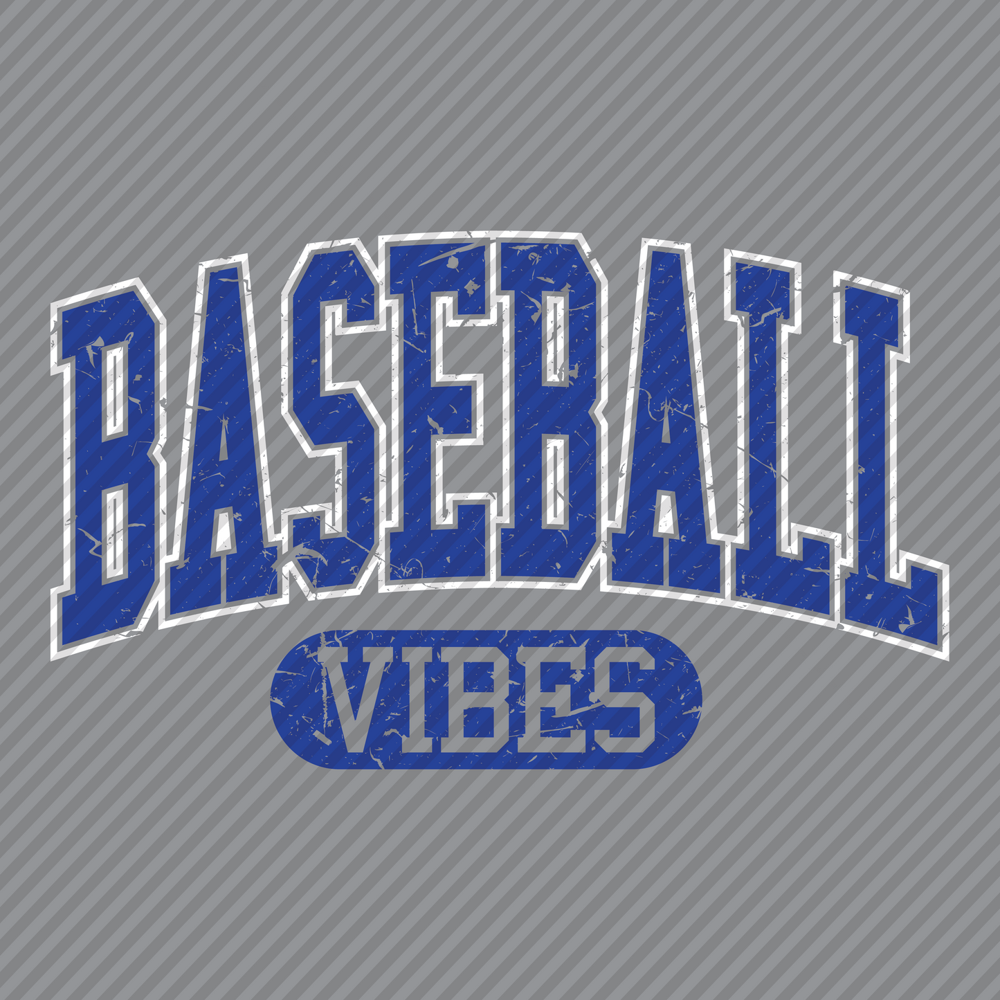Baseball Vibes - Blue & White