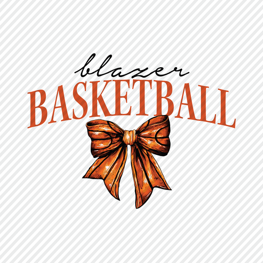 Blazer Basketball bow graphic