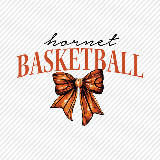Hornet Basketball bow graphic