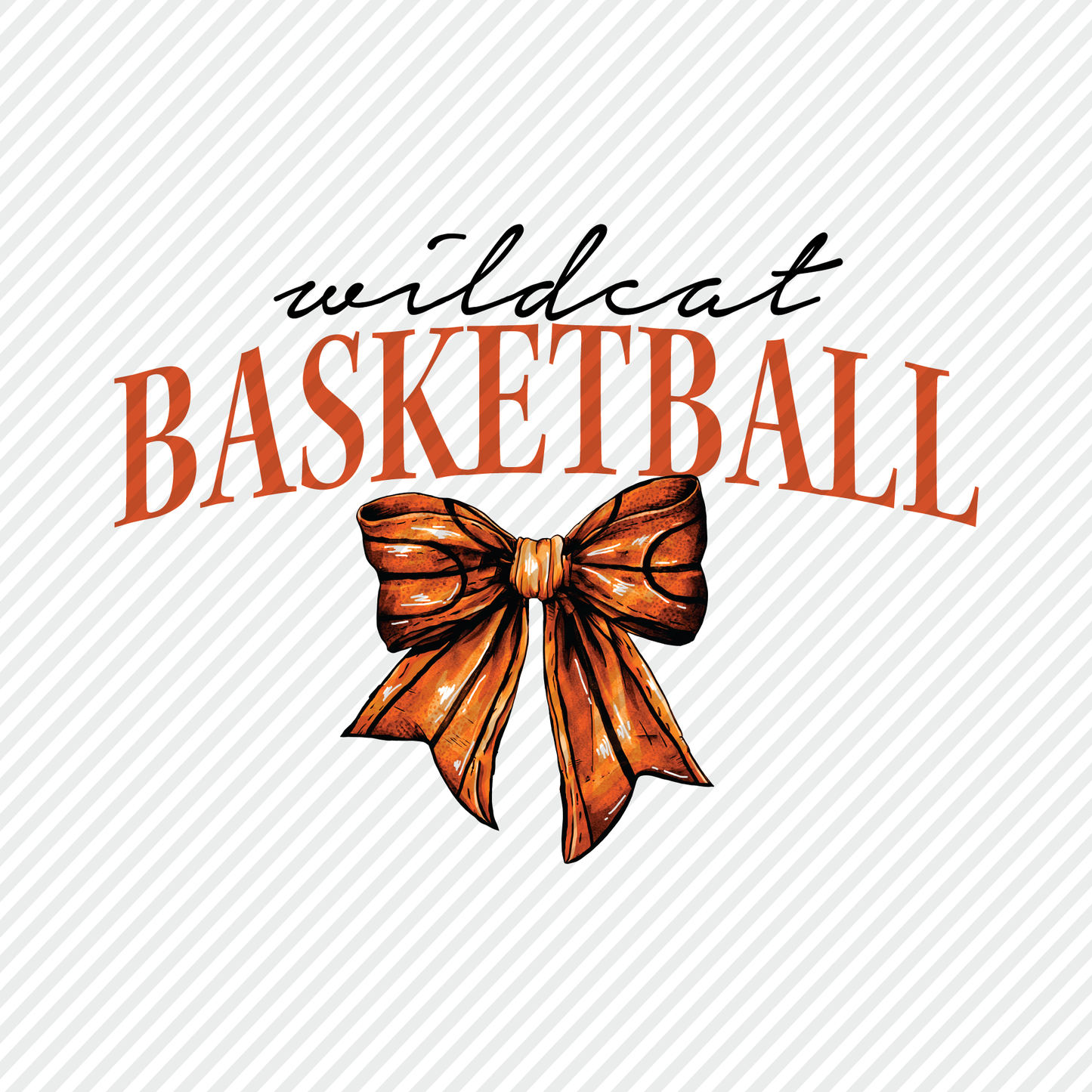 Wildcat Basketball bow graphic