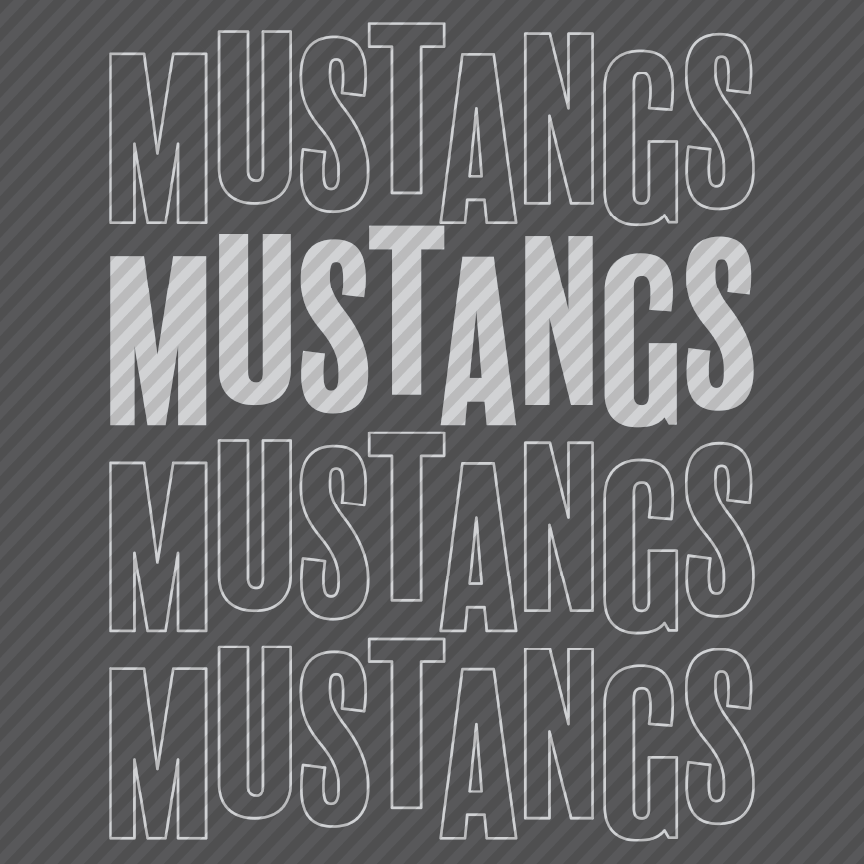 Mustangs scattered repeat