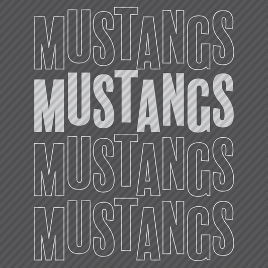 Mustangs scattered repeat