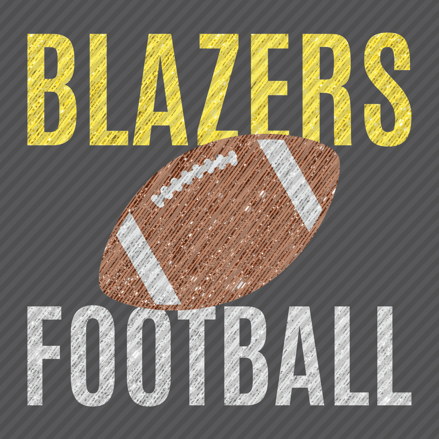 Blazers Football Tinsel graphic