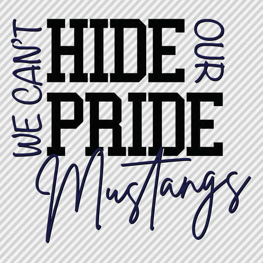Can't Hide That Pride - Mustangs (navy)