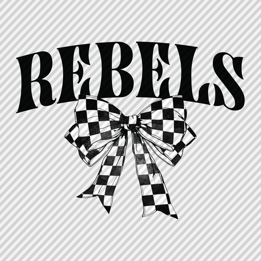 Checkered Bow - Rebels