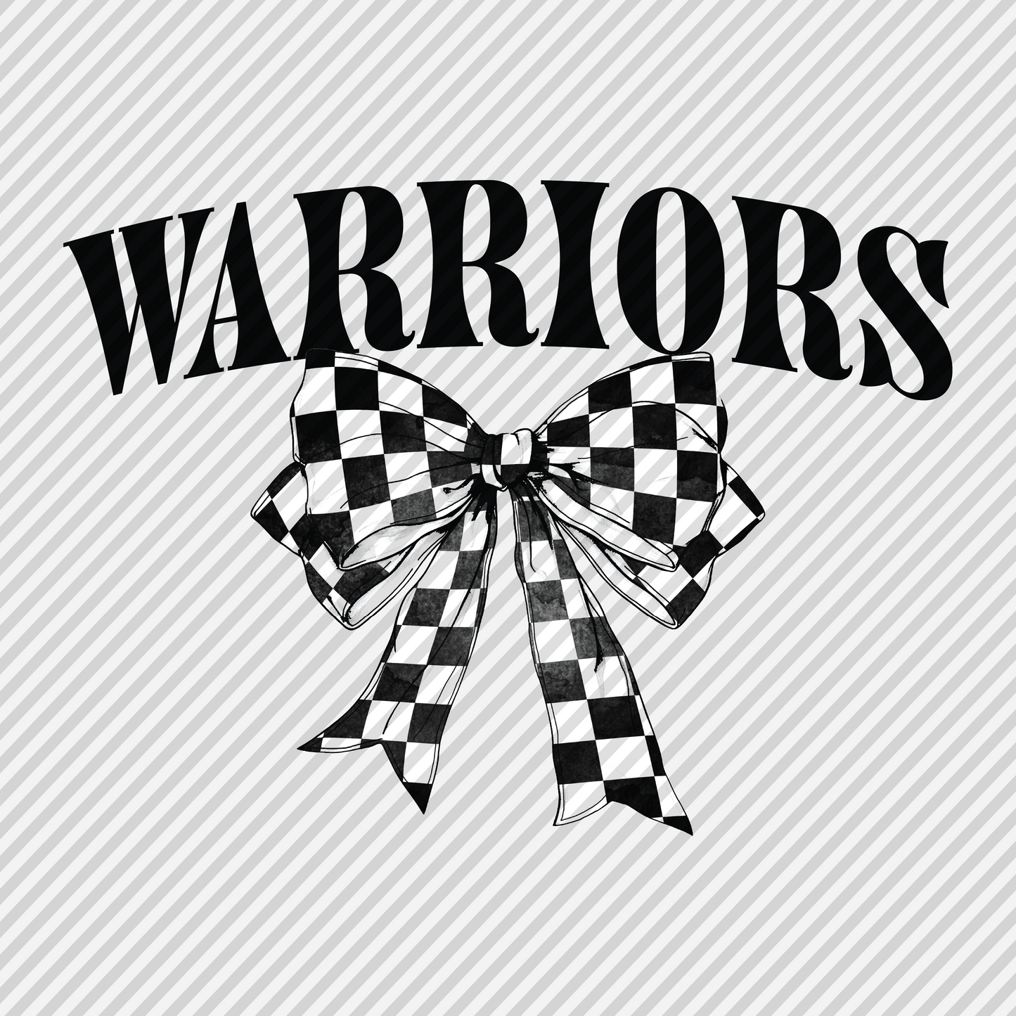 Checkered Bow - Warriors