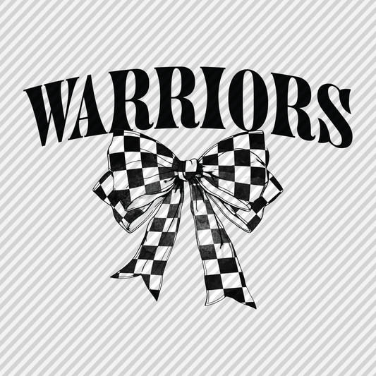 Checkered Bow - Warriors