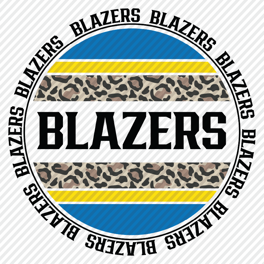 Blazers leopard circle