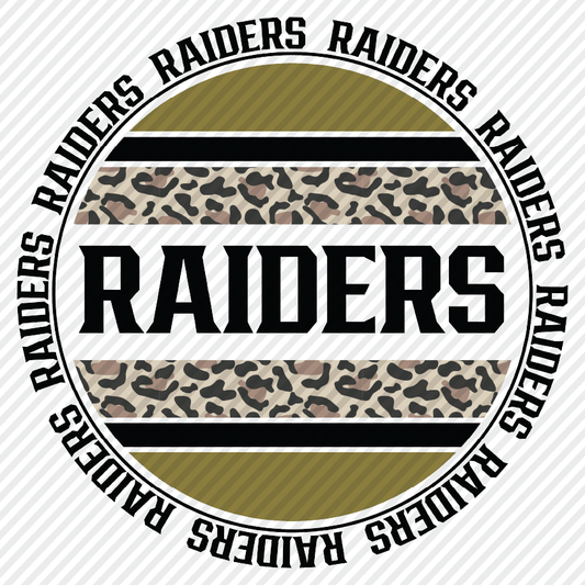 Raiders leopard circle