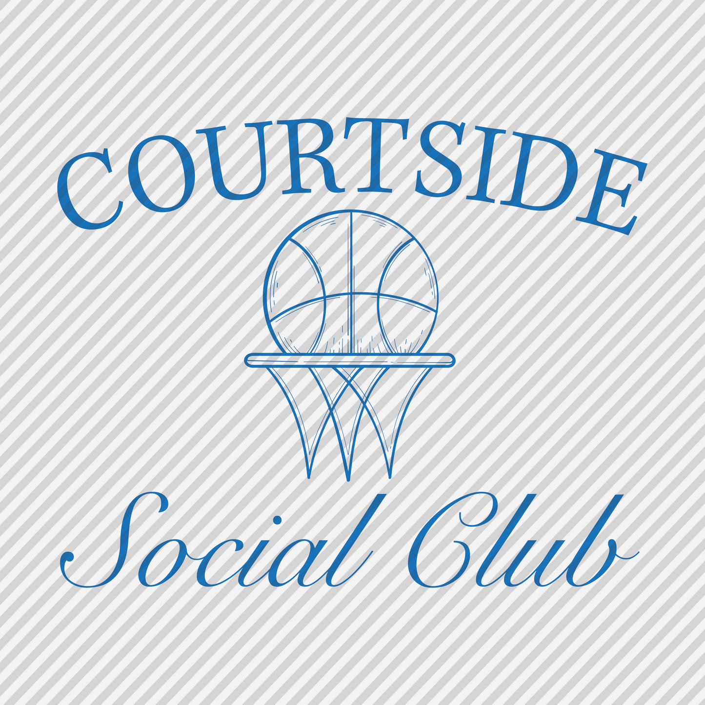 Courtside Social Club - basketball - blue