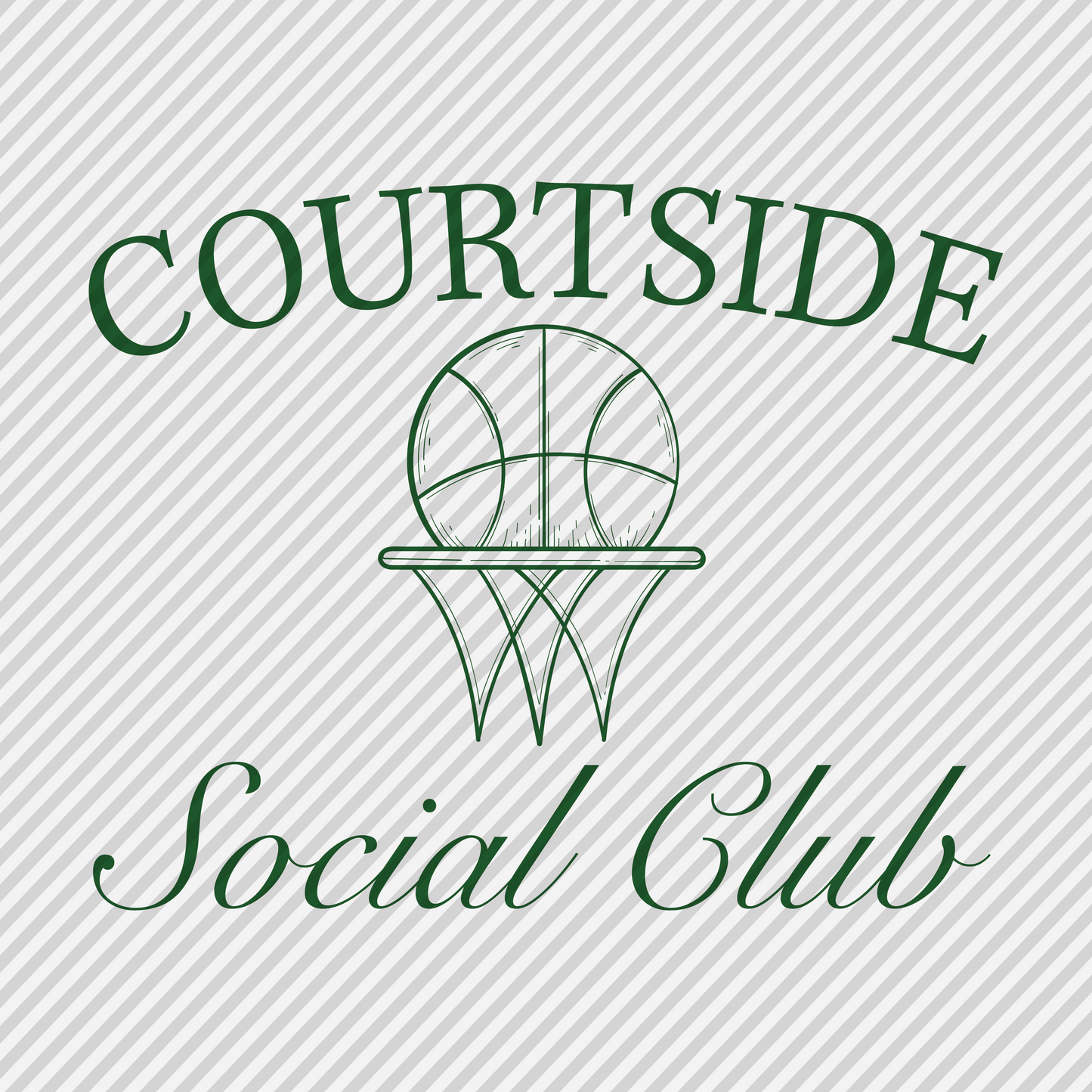 Courtside Social Club - basketball - dark green