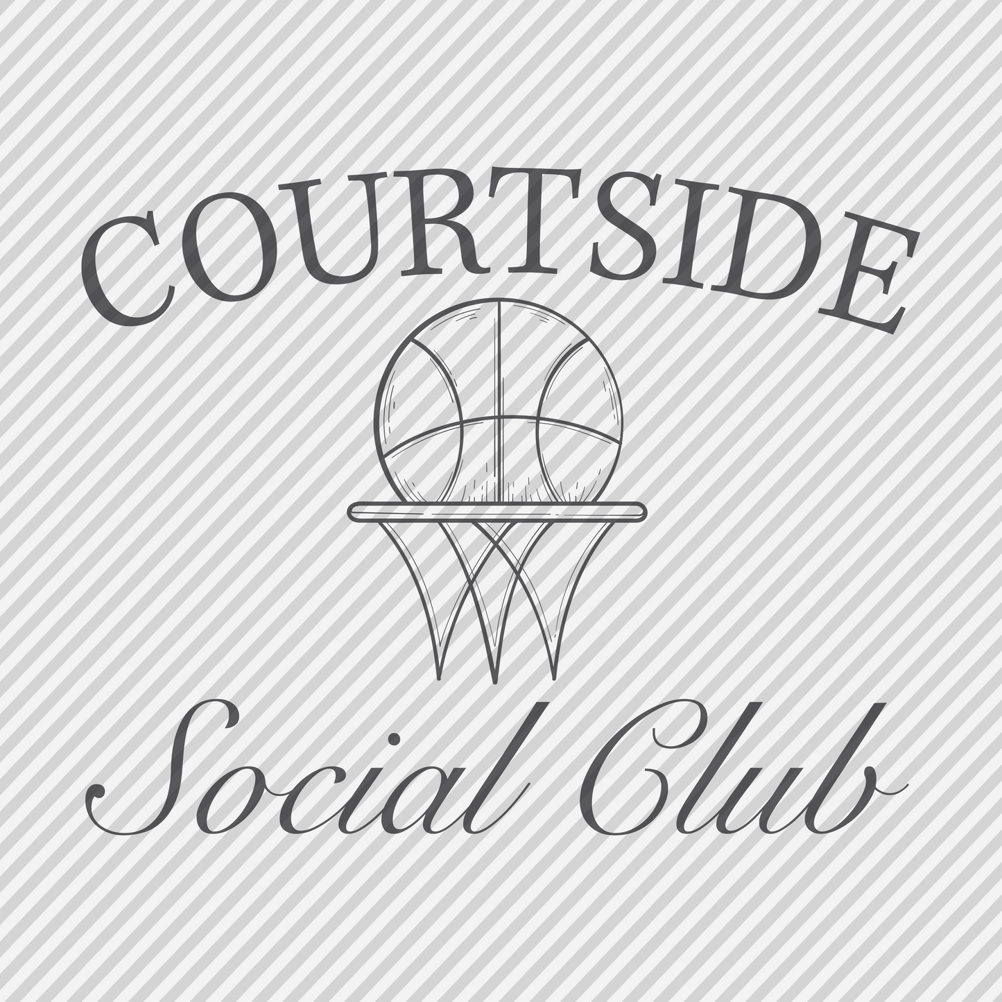 Courtside Social Club - basketball - dark grey