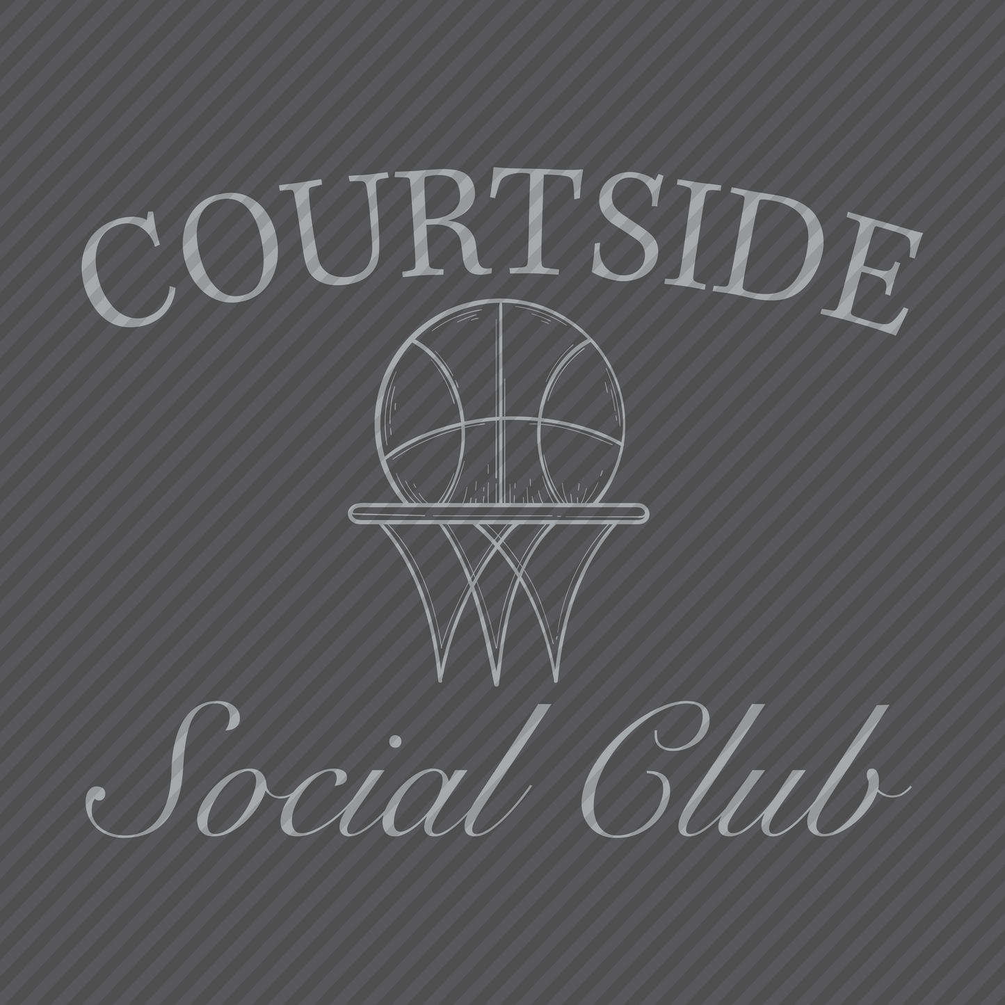 Courtside Social Club - basketball - light grey