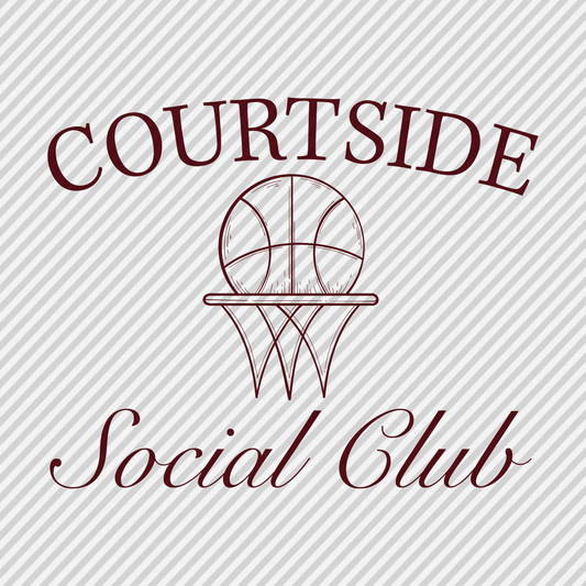Courtside Social Club - basketball - maroon