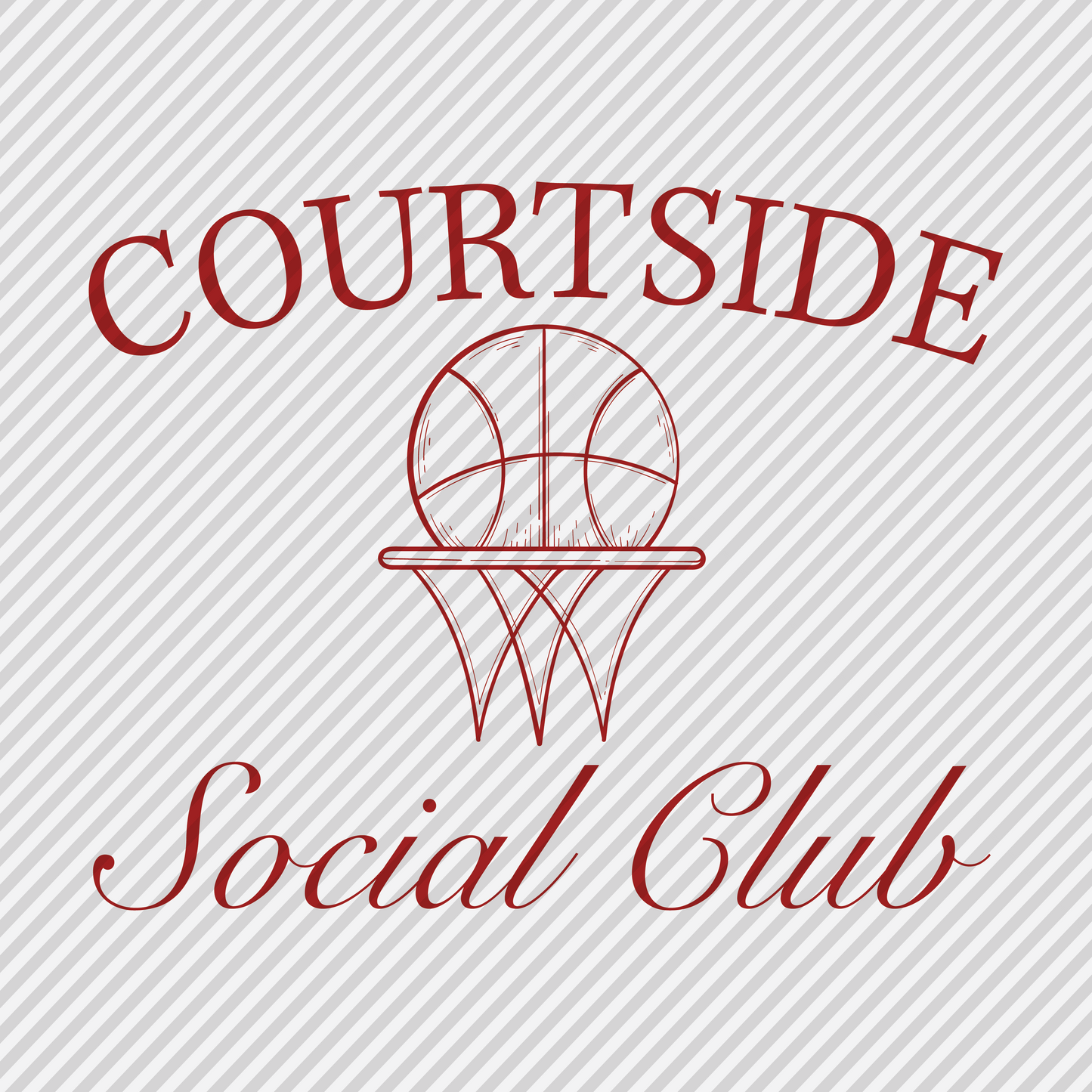 Courtside Social Club - basketball - red