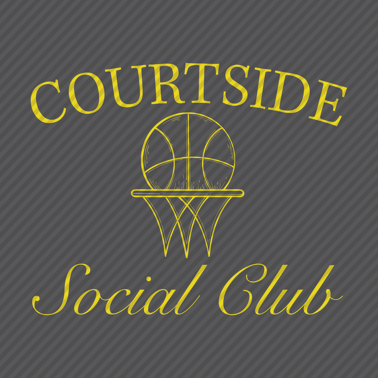 Courtside Social Club - basketball - yellow