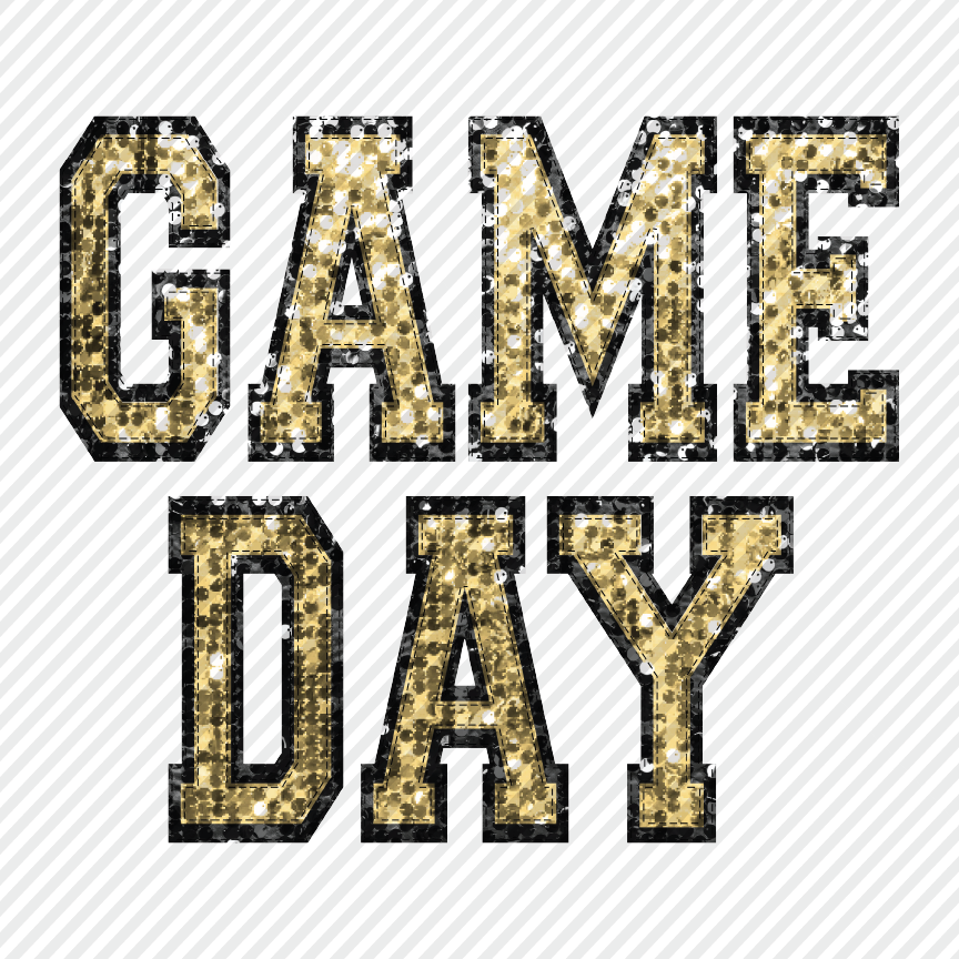Game Day in Black & Gold Sequins