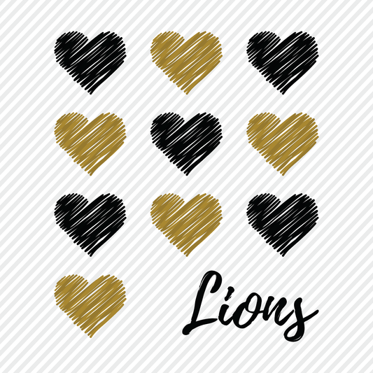 Heart Sketch Lions