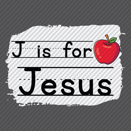 J is for Jesus whiteboard graphic