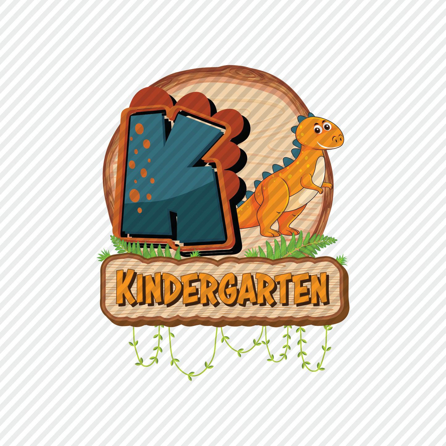 Kindergarten Dino graphic