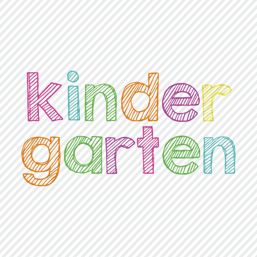 Kindergarten colorful sketch