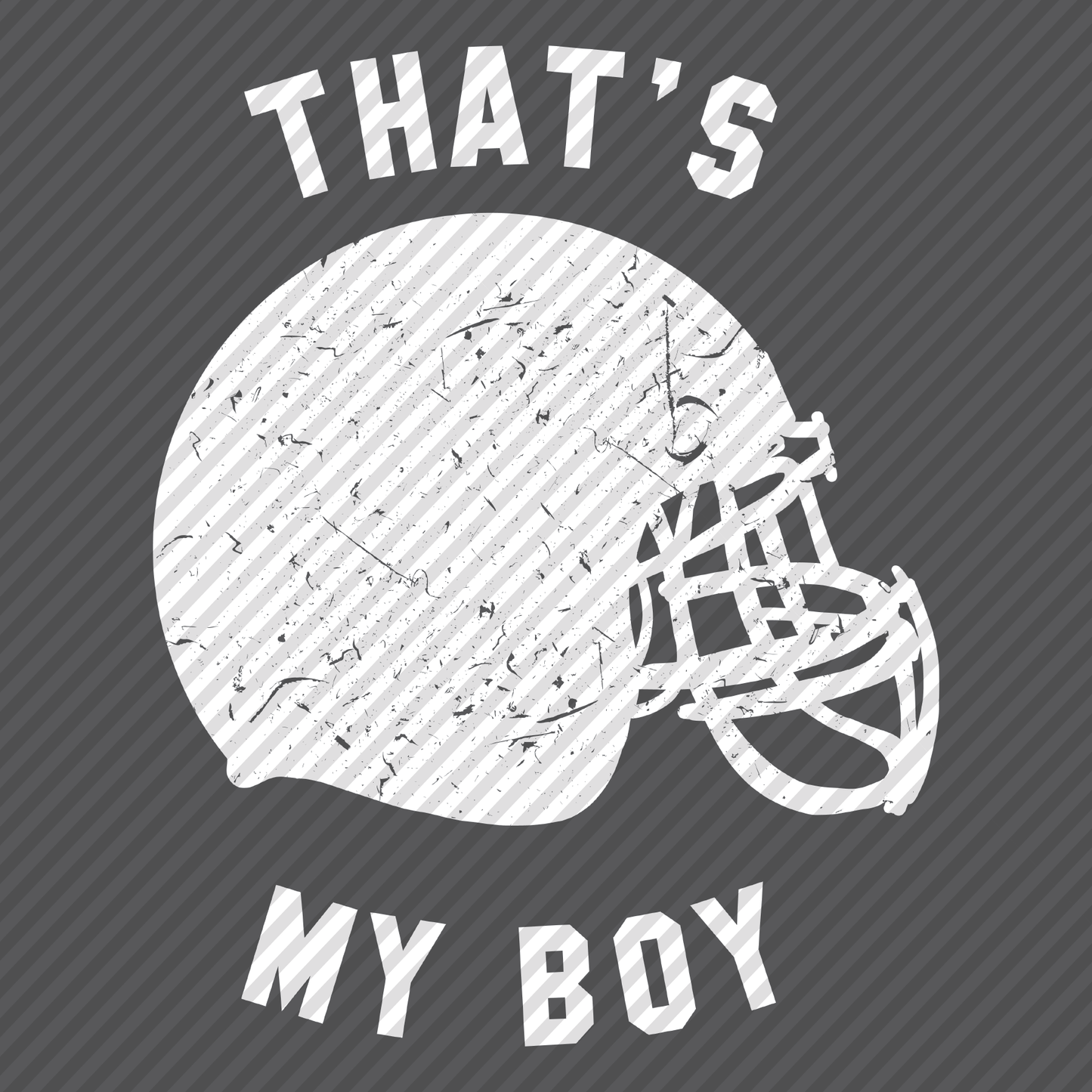 That’s My Boy football helmet