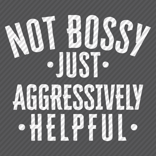 Not Bossy just Aggressively Helpful