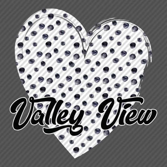 B&W Polkadot Heart - Valley View