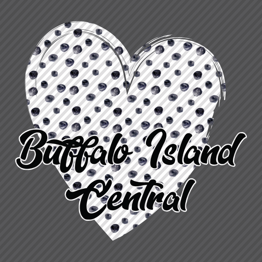 B&W Polkadot Heart - BIC