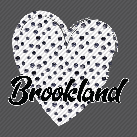 B&W Polkadot Heart - Brookland