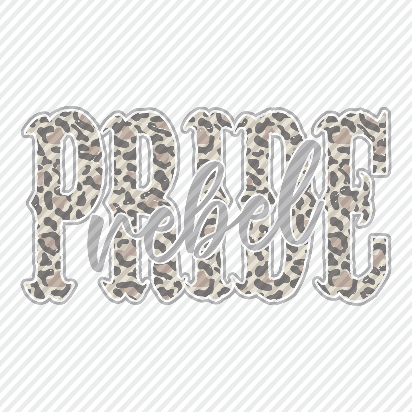 Rebel Pride in leopard