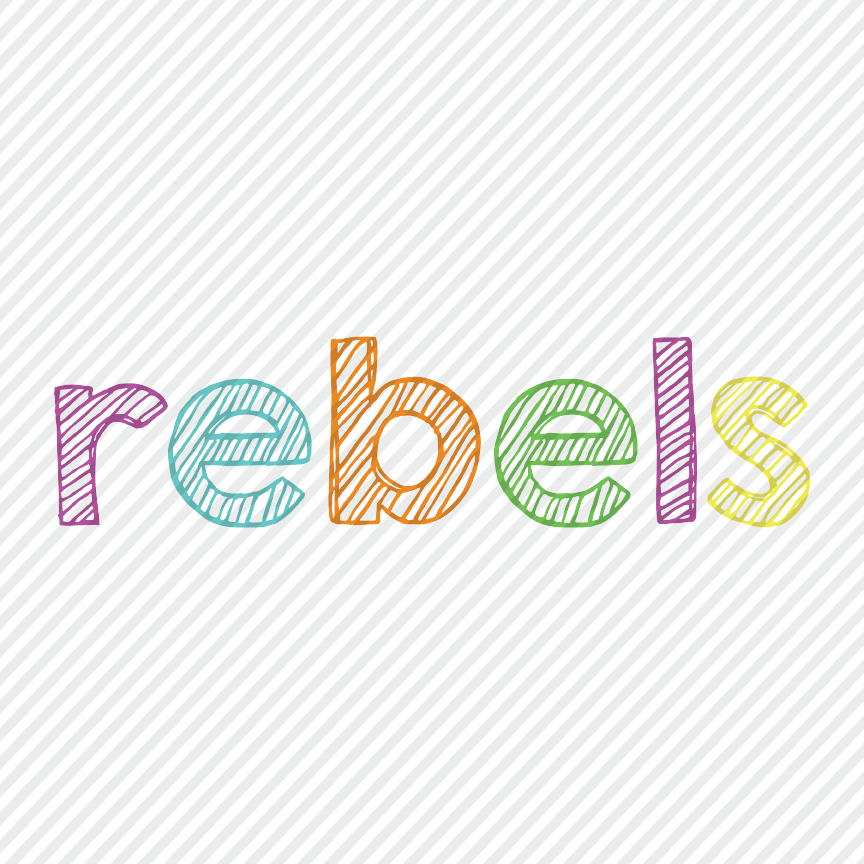 rebels colorful sketch