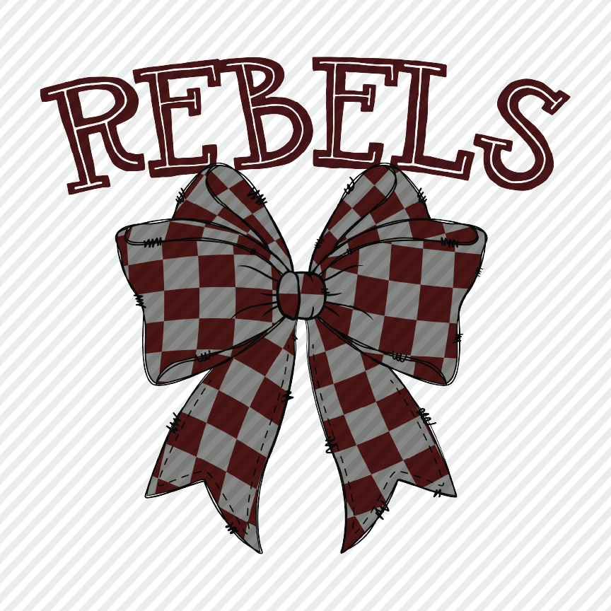 Rebels Checkered Bow