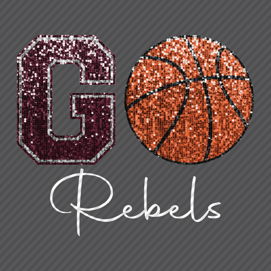 Go Rebels (basketball) in sequins