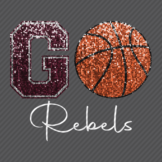 Go Rebels (basketball) in sequins