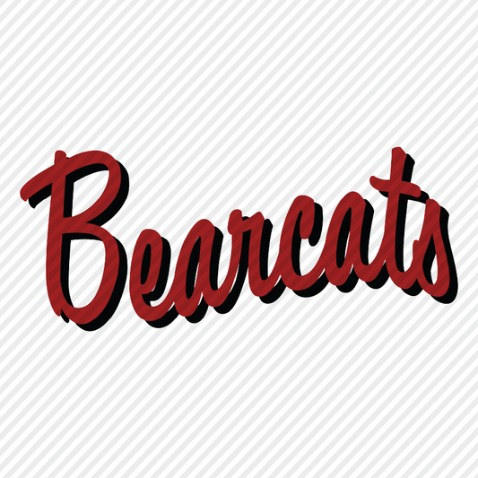 Bearcats with Shadow (plain & distressed)