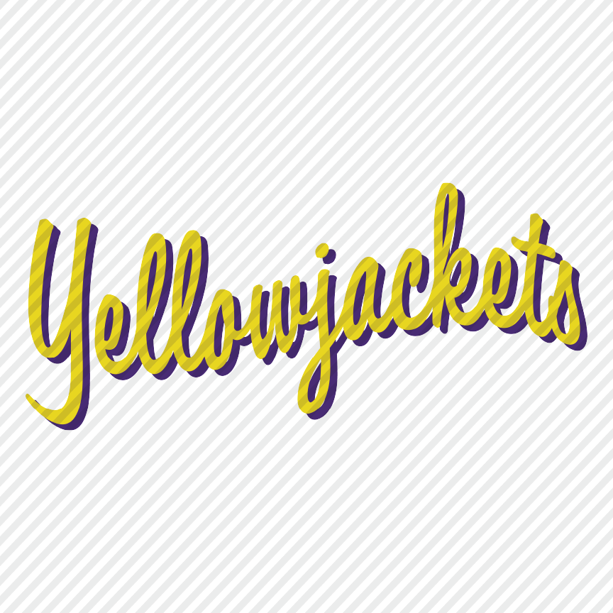 Yellowjackets with Shadow (plain & distressed)
