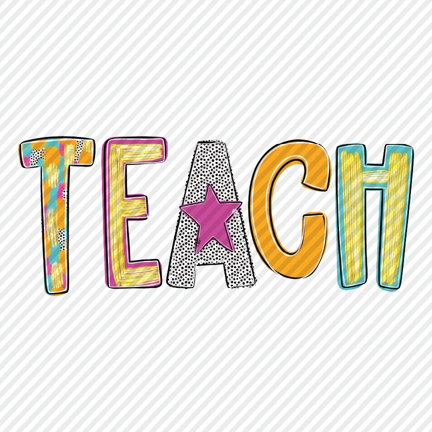 Teach colorful