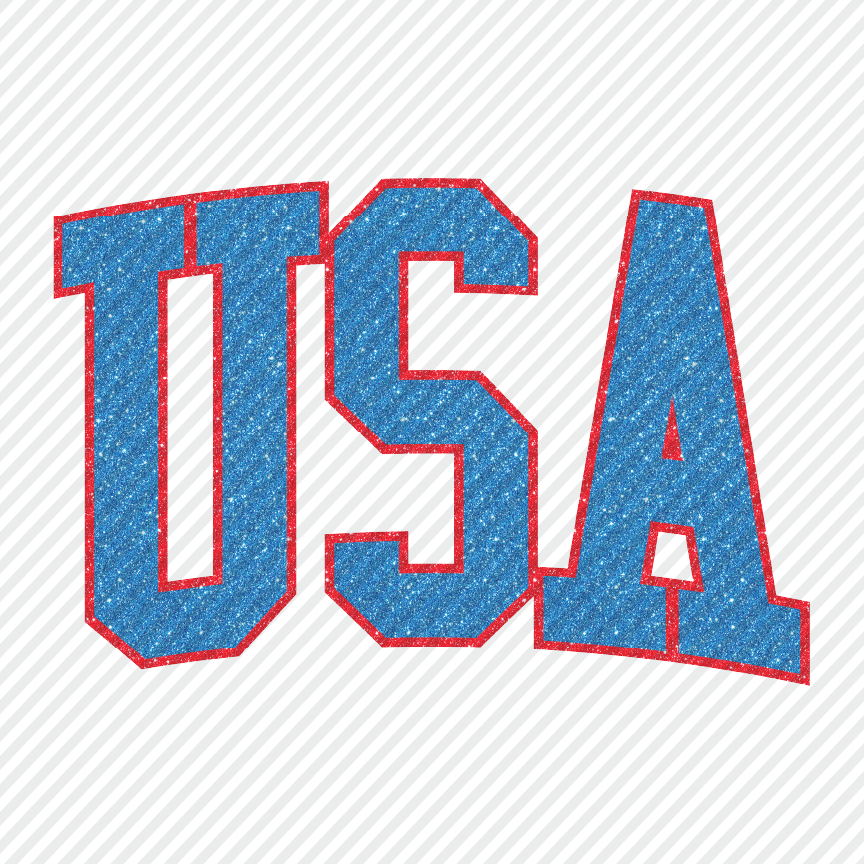USA (faux) Glitter