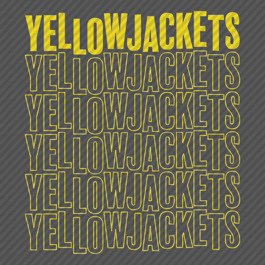 Wobble Yellowjackets - yellow & purple