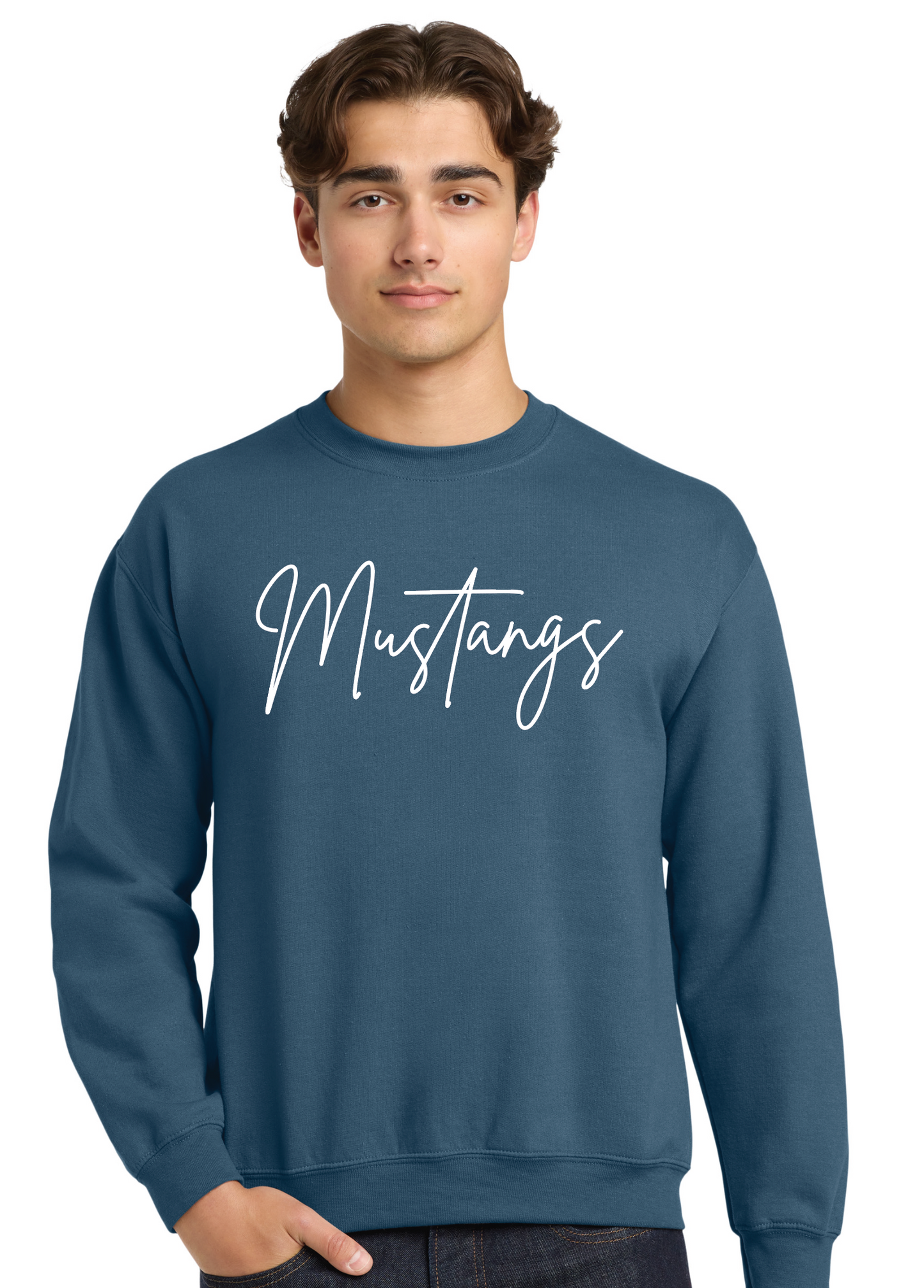 Mustangs Sweatshirt - ADULT embroidered