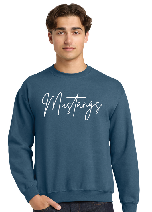 Mustangs Sweatshirt - ADULT embroidered