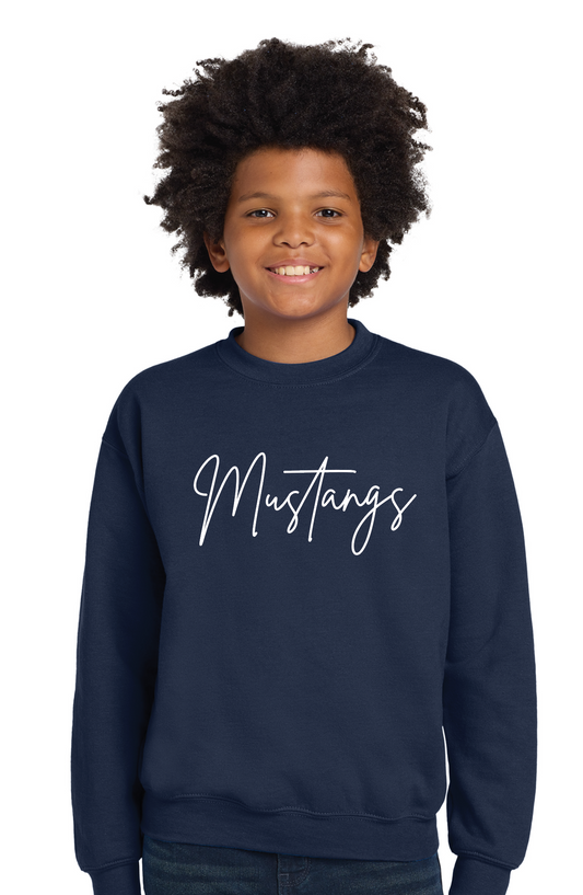 Mustangs Sweatshirt - YOUTH embroidered