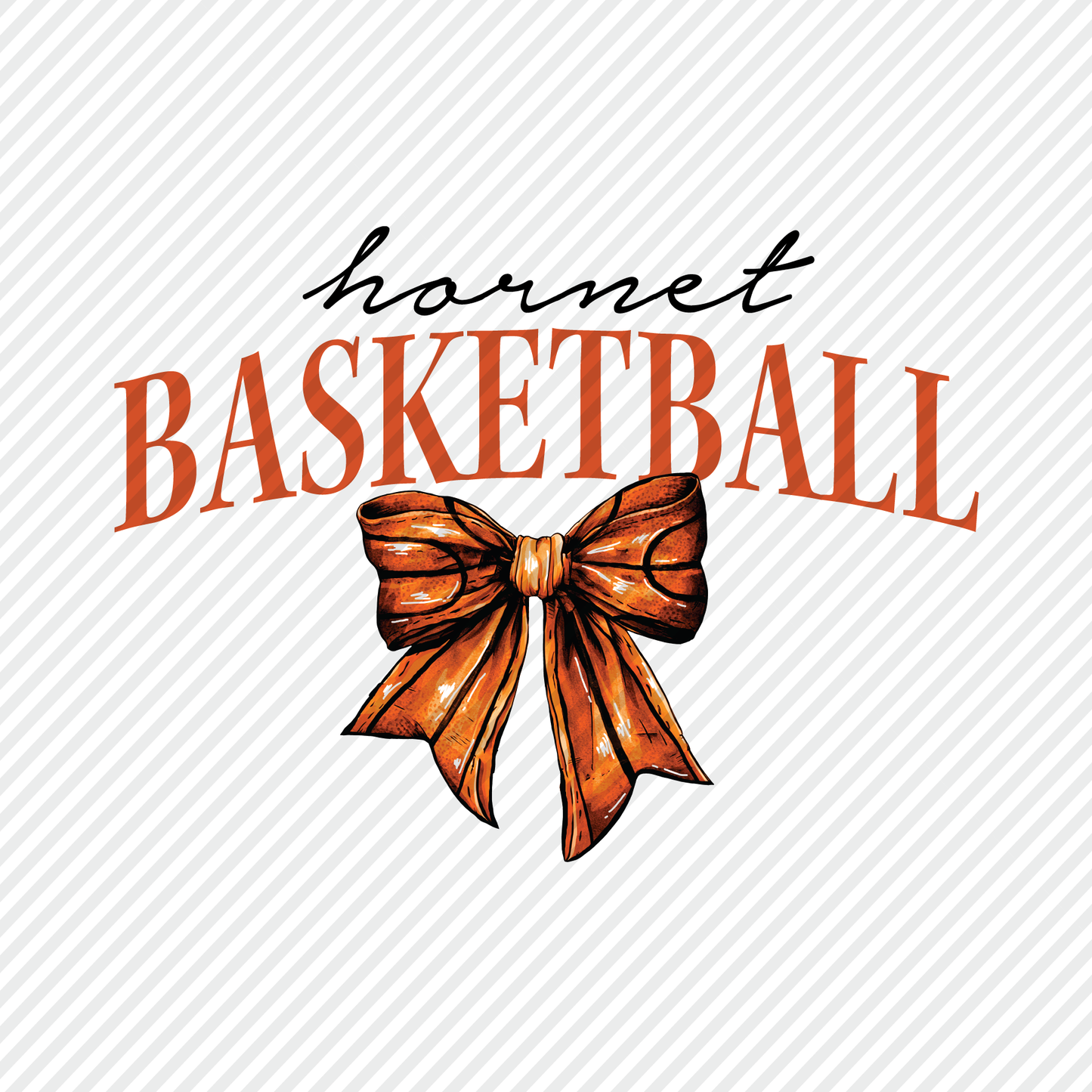 Hornet Basketball bow graphic